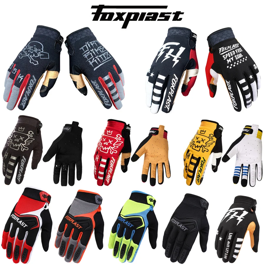 

FOXPLAST Motorcycle Long Gloves S1 Racing Team Gloves BMX MTB Motocross gloves Men women Seasons BIke BIcycle Riding Size S-XL