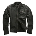 Супер предложение 350! Прочтите описание! Мужская повседневная винтажная куртка из натуральной воловьей кожи азиатского размера