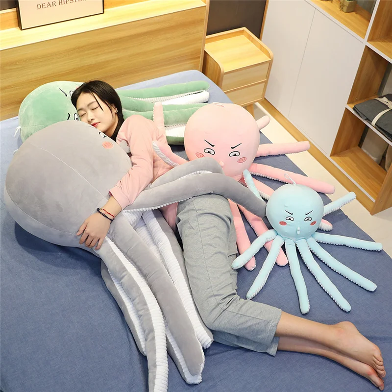 

40/50/70/90CM Kawaii Smile Octopus Plush Stuffed Toy Creative Cute Plush Pillow Children's Gift Cute Small Decoration Pendant