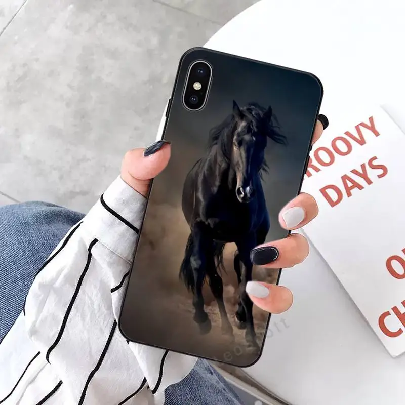 

Fine Horse Art Phone Case for iPhone 11 12 mini pro XS MAX 8 7 6 6S Plus X 5S SE 2020 XR