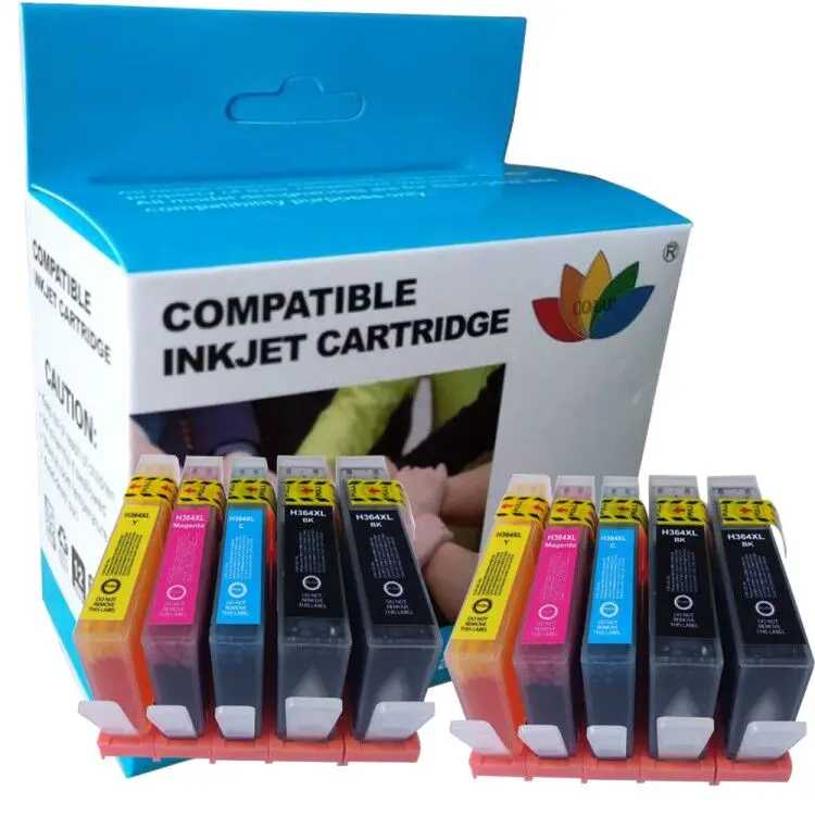 

10 Compatible ink cartridge for HP364 CB321EE CB323EE CB324EE CB325EE DeskJet 3070A 3520 inkjet Printer