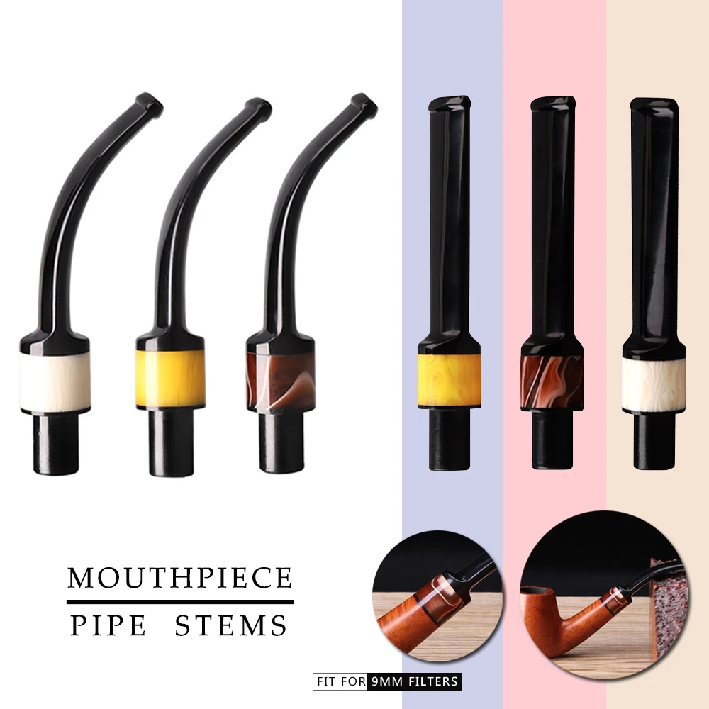 

Стержни курительной трубки для 9 мм фильтров, изогнутый стержень, мундштук для трубки, инструменты «сделай сам» с кольцо цвета слоновой кост...