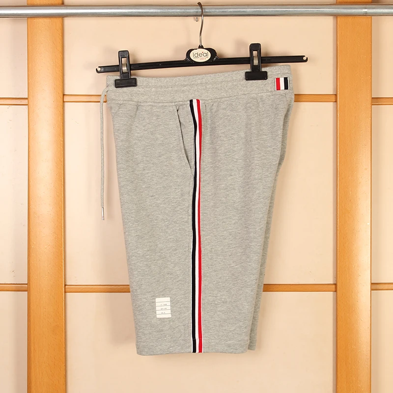 

2021 TB Brand summer Casual Men Stripe Sports women Knee Length Tracksuit Bottoms Jogger Track Shorts male