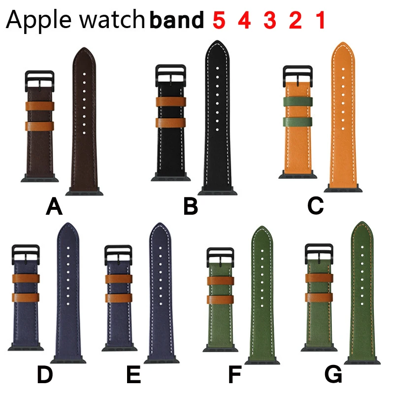 Одиночный Тур кожаный ремешок для Apple watch band 5 4 44 мм 40 мм correa 42 мм 38 мм ремешок для часов Iwatch series 5 4 3 2 Аксессуары для часов