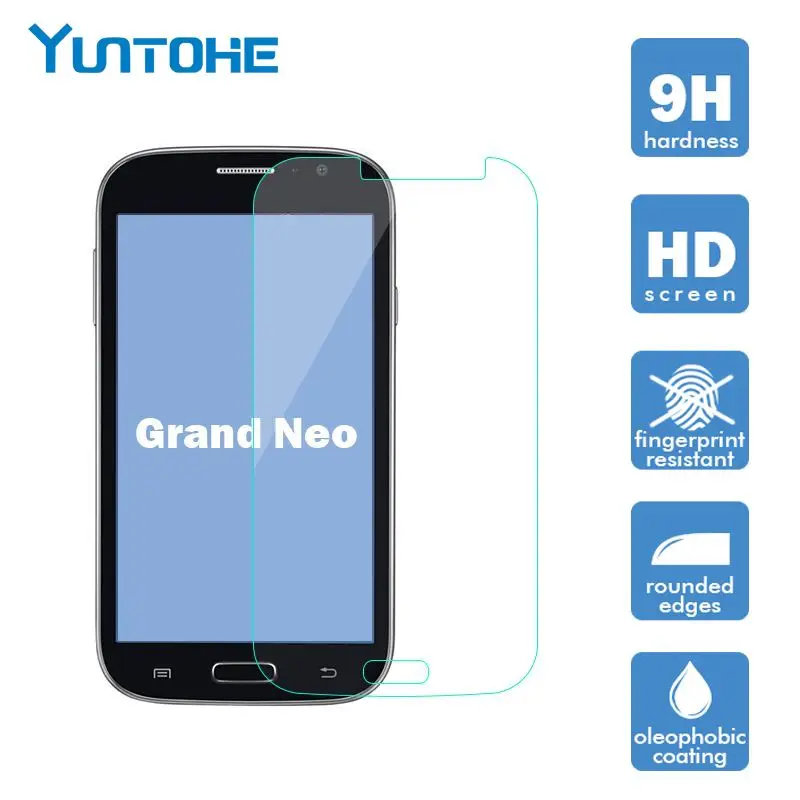 Лидер продаж закаленное стекло 2 5 D для защиты экрана Samsung Galaxy Grand Neo Plus I9060 9060 Duos i9082