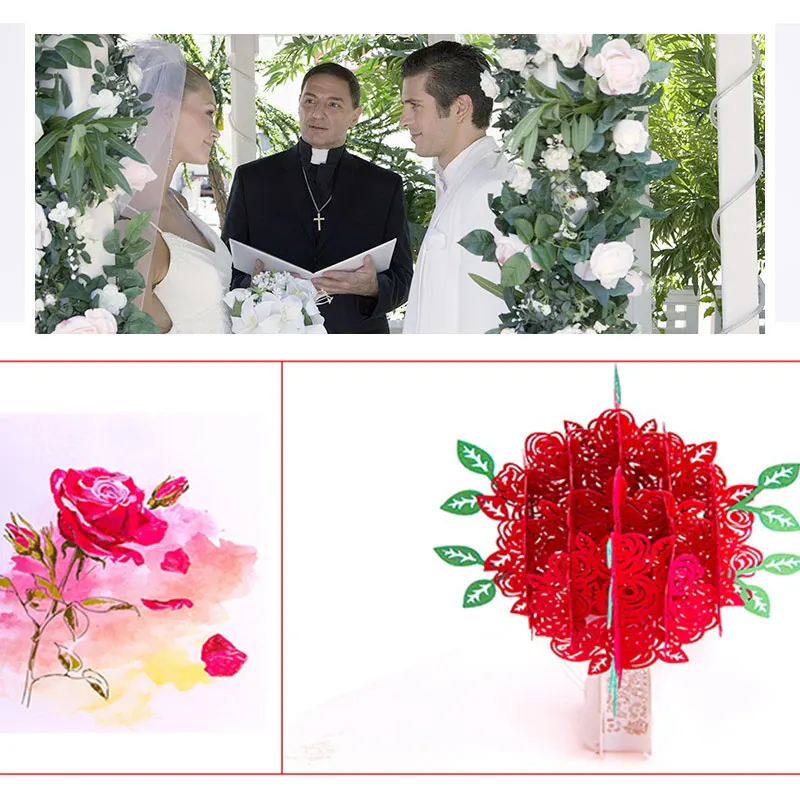 3D поздравительные открытки приглашения на свадьбу Комплект одежды для мамы