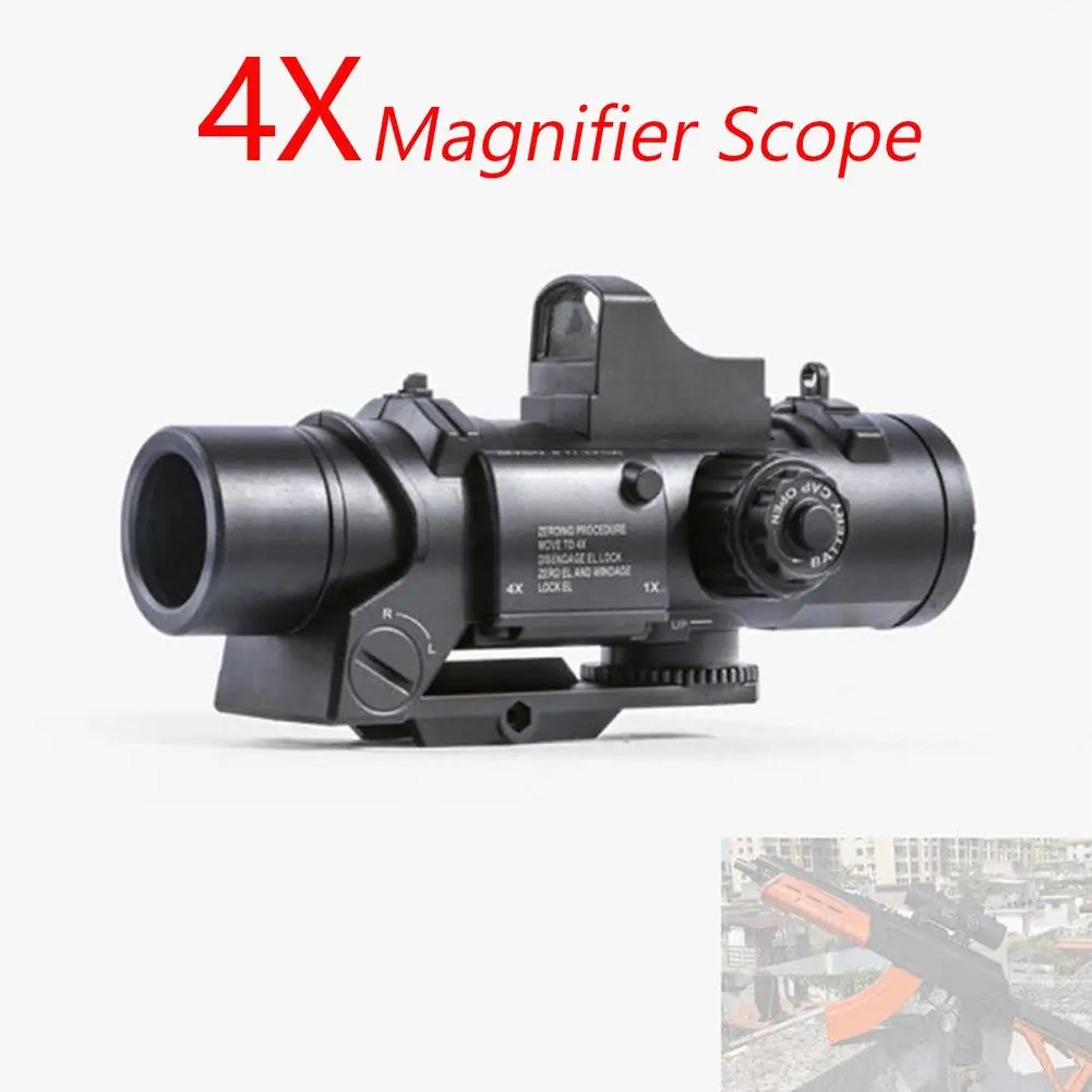 Увеличительный прицел 4x с красной точкой имитирует охотничий Водные Аксессуары