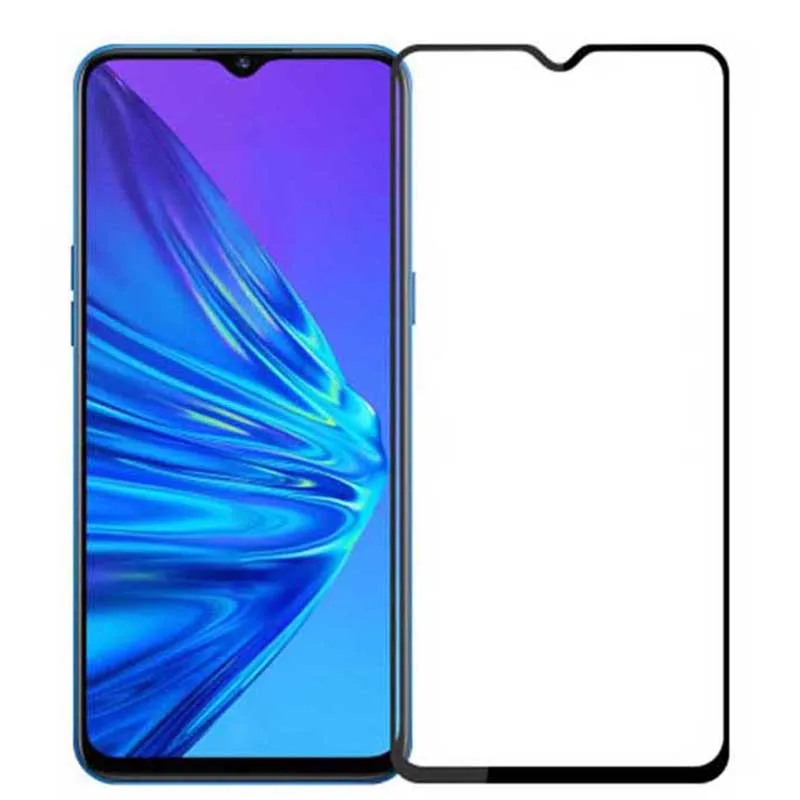 Закаленное стекло с полным покрытием для OPPO Realme C2S защита экрана 9H Защитная