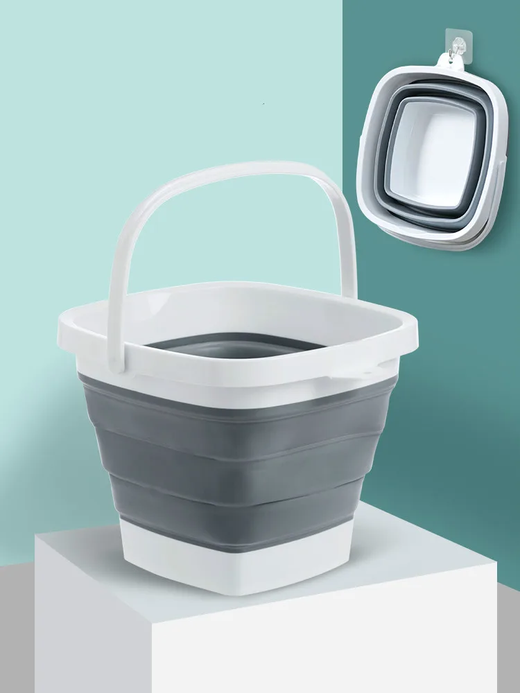 Складное ведро для уборки дома туристическое складное рыбалки кемпинга мытья