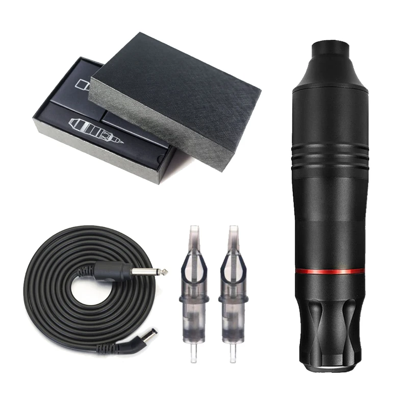 

Tattoo Machine Kit Complete Rotary Pen Set Tattoo Cartridge Needles For Permanent Makeup Eyebrow Tattoo Body Artist