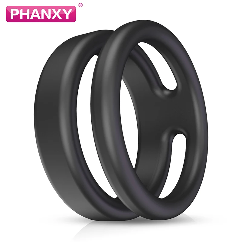 PHANXY 4 шт силиконовые кольца на пенис колесо Cockring взрослые секс продукты задержка