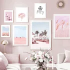 Рид Одуванчик Дельфин Цветок море пляж настенная живопись холст скандинавские плакаты и принты настенные картинки для декора гостиной