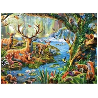 5d diy diamond painting sika deer forest animals cross stitch full square round diamond embroidery mosaic wall stickerzp 2966