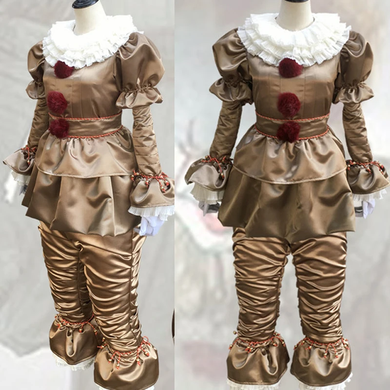 Костюм для косплея Джокер пеннивайз с маской Стивен Кинг It Глава 2 ужас клоун