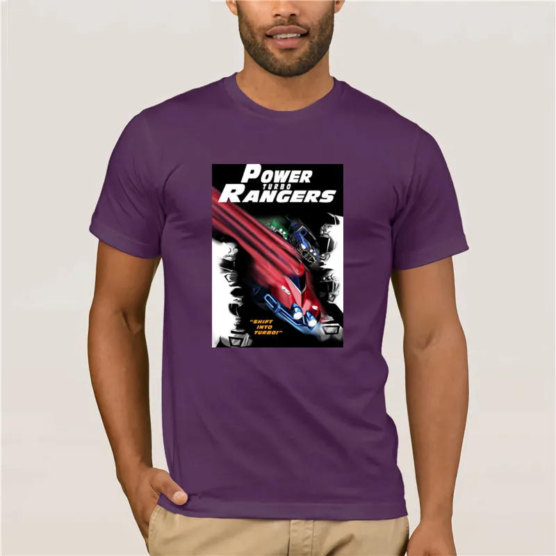 100% Мужская хлопчатобумажная футболка power Rangers быстрый и яростный модный