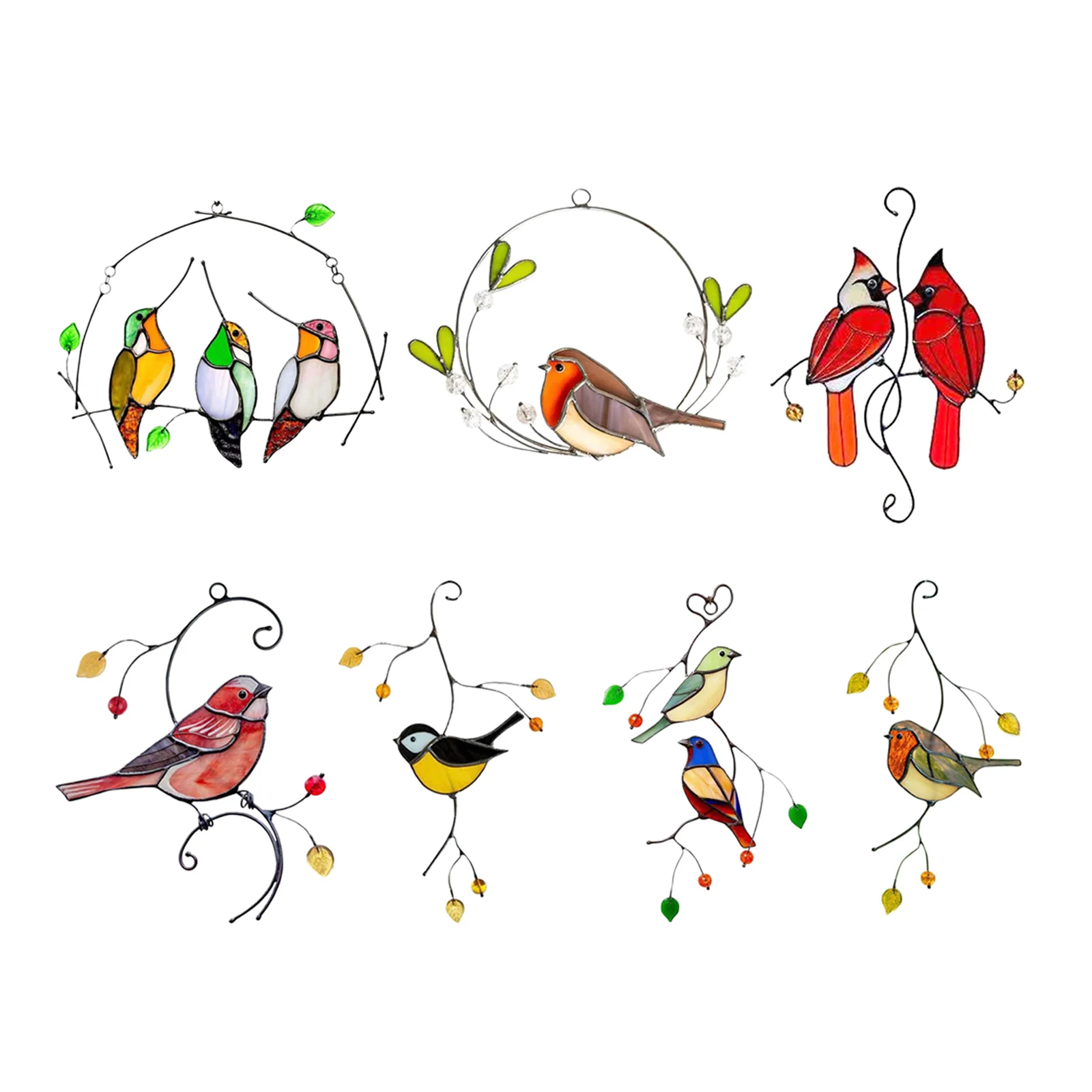 

Premium Keepsake Christmas Birds Window Tree ing Pendant