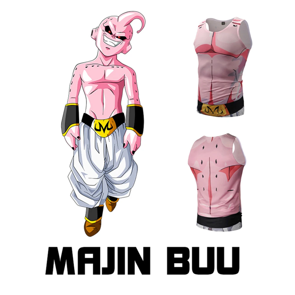 

MAJIN BUU жилет с рисунками из комикса «Жемчуг дракона Z Angemon Фитнес быстросохнущая штаны в обтяжку 3D рубашка Косплэй костюм горячее предложение, аниме, косплей крой, подходит для ежедневного ношения