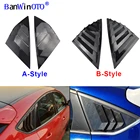 Накладки на окна заднего четверти 2 шт.компл. Панель боковая крышка вентиляционного отверстия наклейка отделка для Ford Focus 12-18 ST RS хэтчбек углеродное волокно ABS