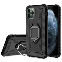 shockproof armor kickstand cases for iphone 12 11 pro max 6 6s 7 8 plus x xs xr case antishock magnetic car holder ring cover