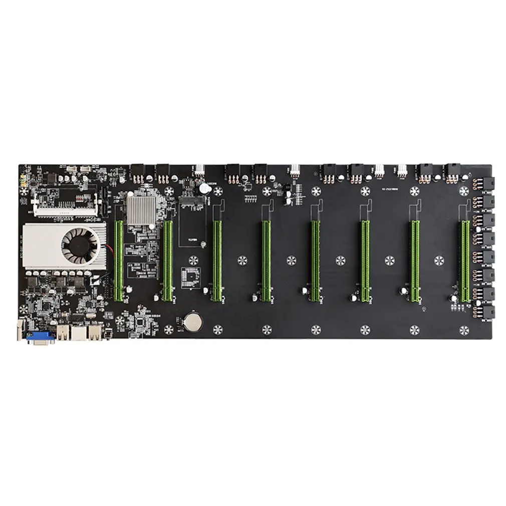 

BTC-D37 Riserless Mining Motherboard 8 GPU Bitcoin Crypto Etherum Mining Support 10600/1600MHz CPU Sets