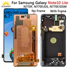 Оригинальный Super AMOLED для Samsung Galaxy Note 10 lite Lcd N770F с рамкой дисплей сенсорный экран дигитайзер для note10 lite LCD
