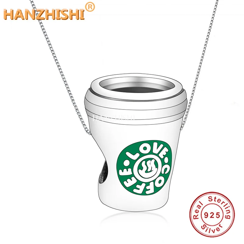 LOVE COFFEE Necklaces Jewellery 925 Sterling Silver Cup Pendant Necklace Anniversary Birthday Mum Wife Girlfriend Child Gifts