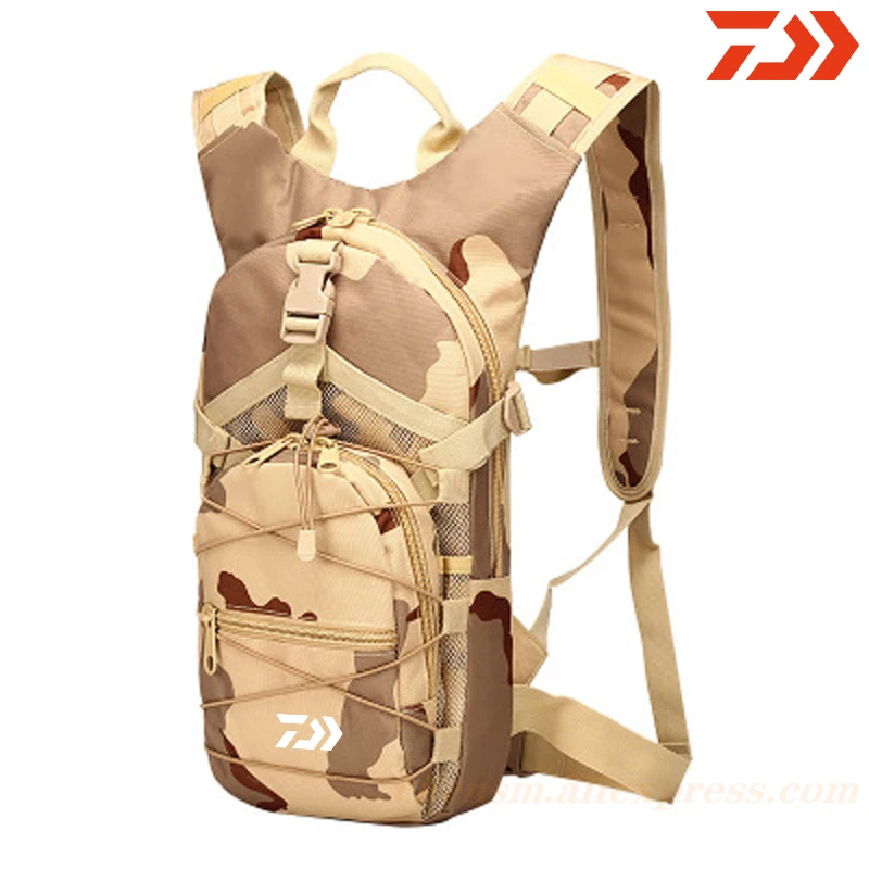 

2020 Daiwa Fishing Men Casual Backpack Outdoor Ride Tourism on Foot Mountain Climbing Camouflage Motion Fishing Men's Backpack