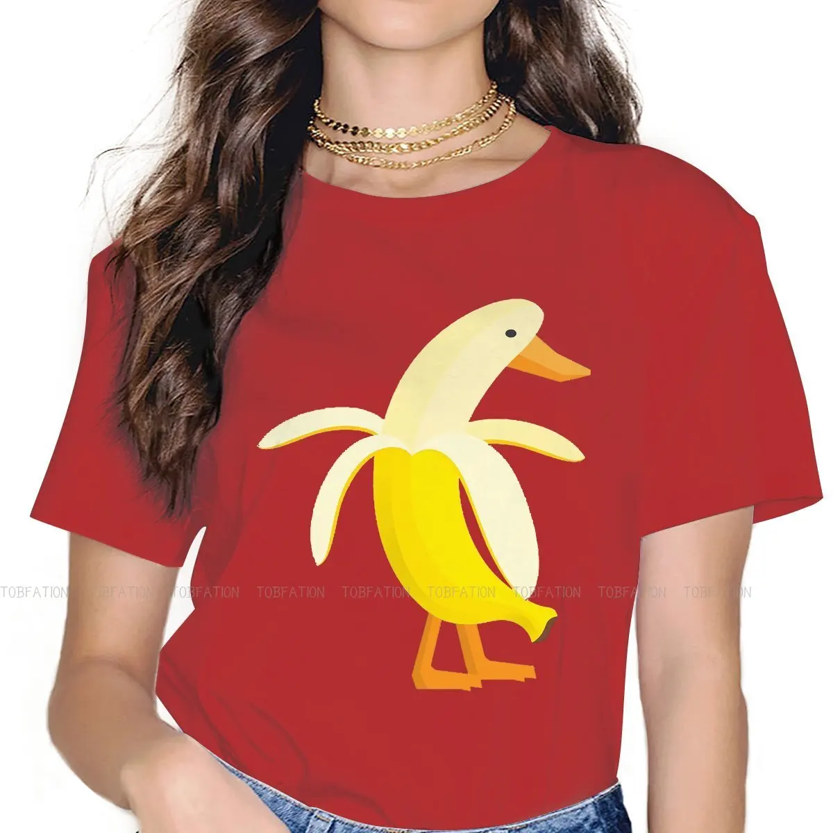 

Смешные хипстерские футболки банан утка кавайные животные женщины Харадзюку Чистый хлопок Топы Футболка с круглым вырезом большой размер ...