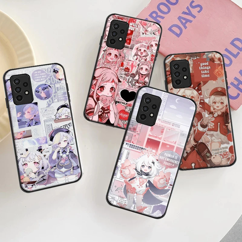 

Genshin Impact Anime Silicone Case Coque For Samsung Galaxy A41 A51 4G 5G A52 4G 5G A71 4G 5G A72 4G 5G Soft Phone Shell Cover