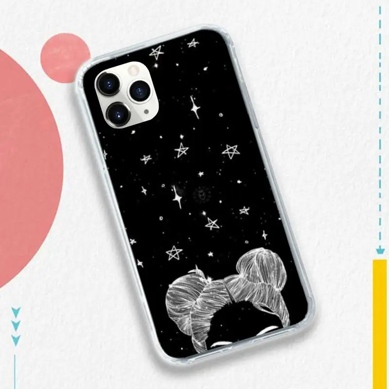 

Beautiful starry planet universe Phone Case for iPhone 11 12 pro XS MAX 8 7 6 6S Plus X 5S SE 2020 XR
