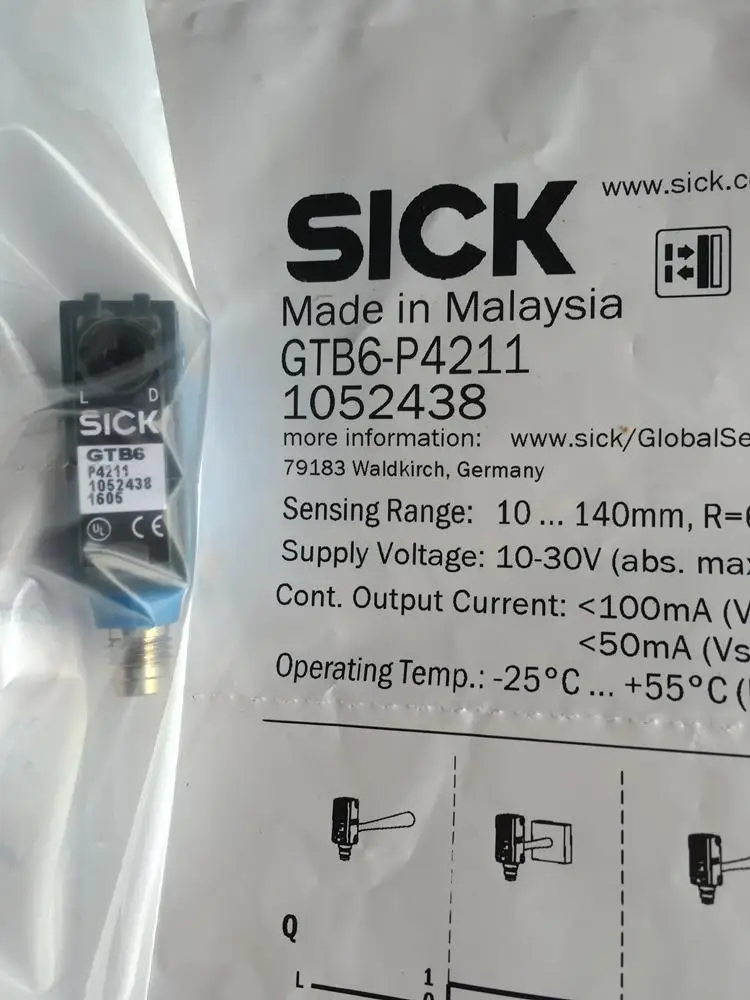 100% Новый оригинальный SICK оптоэлектроники переключатель GTB6-N4211 GTB6-P4211 GTB6-P4212 GTB6-N4212 100% Новый оригинальный SICK оптоэлектроники переключатель GTB6-N4211 GTB6-P4211 GTB6-P4212 GTB6-N4212