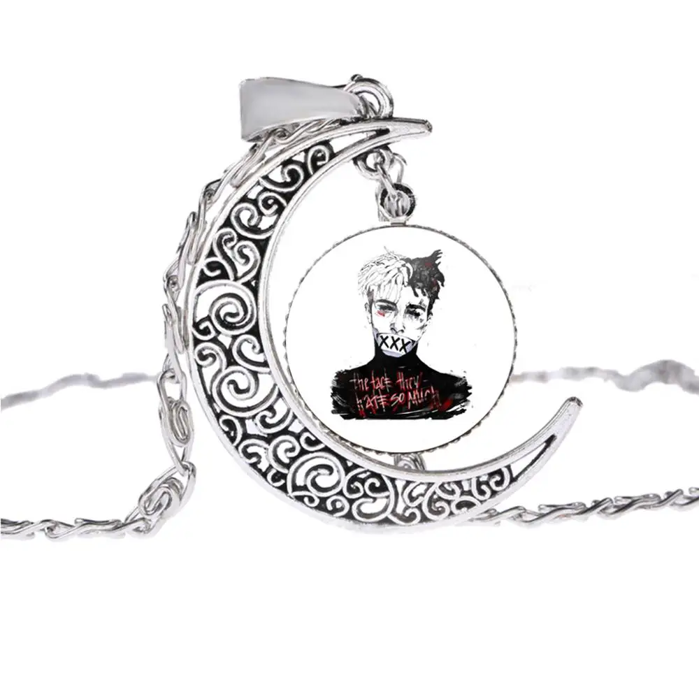 SONGDA USA Rip Rapper XXXtentacion сувенирное ожерелье серебристого цвета длинная цепочка в