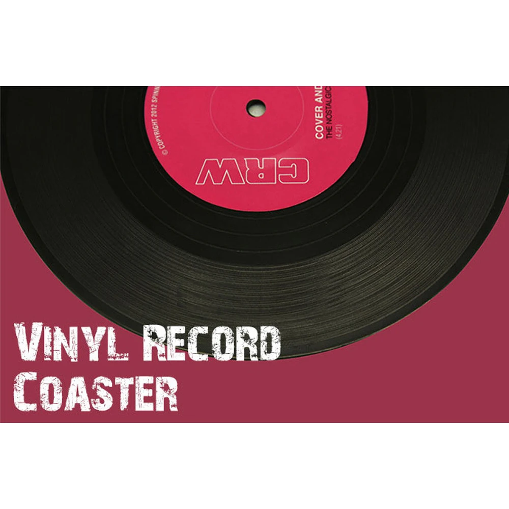 

Classic Vinyl Record Drink Coaster Table Placemats Creative Coffee Mug Cup Coasters set Heat-resistant Non Slip Pads Table