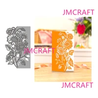 jmcraft new flower and leaf border 6 metal cutting die for scrapbooking practice hands on diy album card handmade tool
