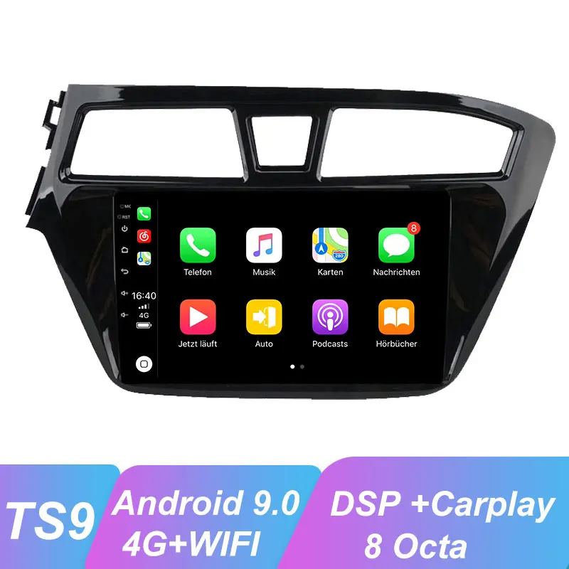 OKNAVI Android 9 0 автомобильный мультимедийный плеер для Hyundai I20 2015 2016 2017 радио GPS