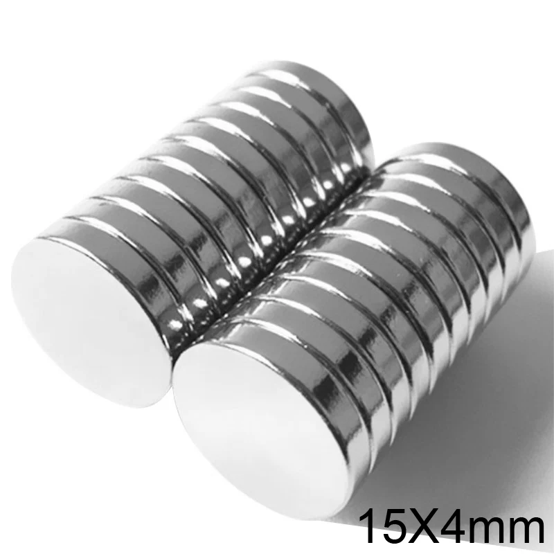 

50/100/150pcs 15x4 Strong Cylinder Rare Earth Magnet 15mmx4mm Round Neodymium Magnets 15x4mm Mini Small N35 Magnet 15*4 mm