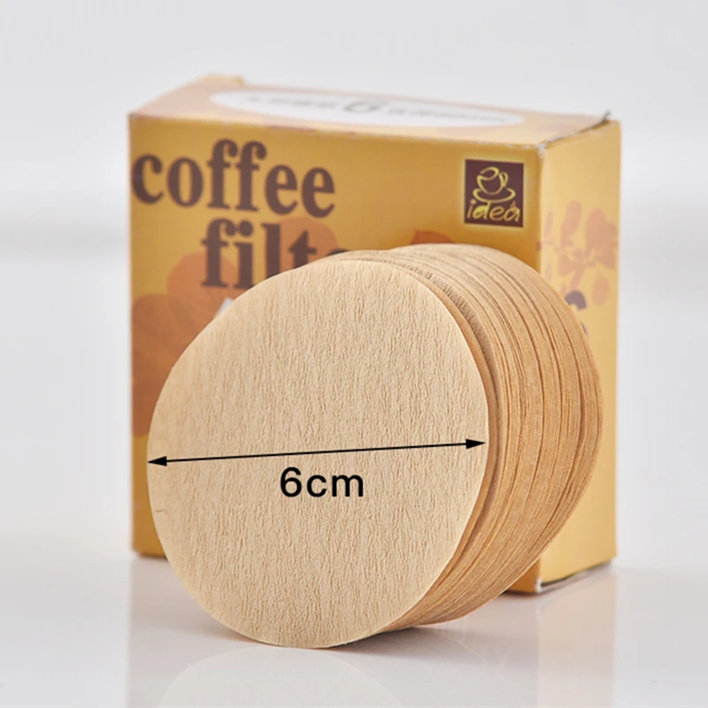 100 шт. профессиональные бумажные фильтры для кофе и чая кухонные