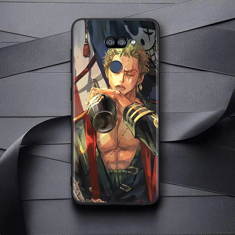 

One Piece Zorro For LG K22 K71 K61 K51S K41S K30 K20 K50S K40S Q60 V60 V50 V40 V35 V30 G8 ThinQ Black Phone Case