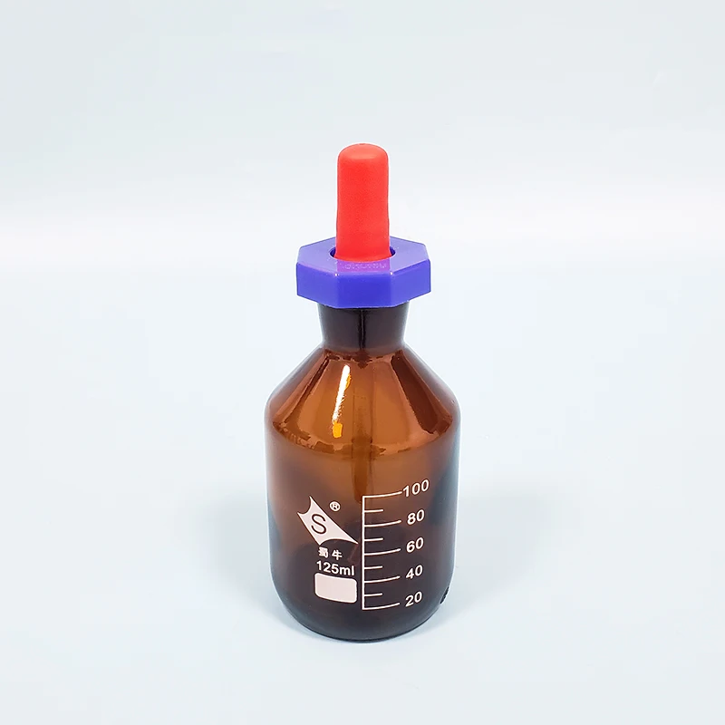 3pcs Brown British drip bottle,Capacity 30ml/60ml/125ml,The brown British drop bottle