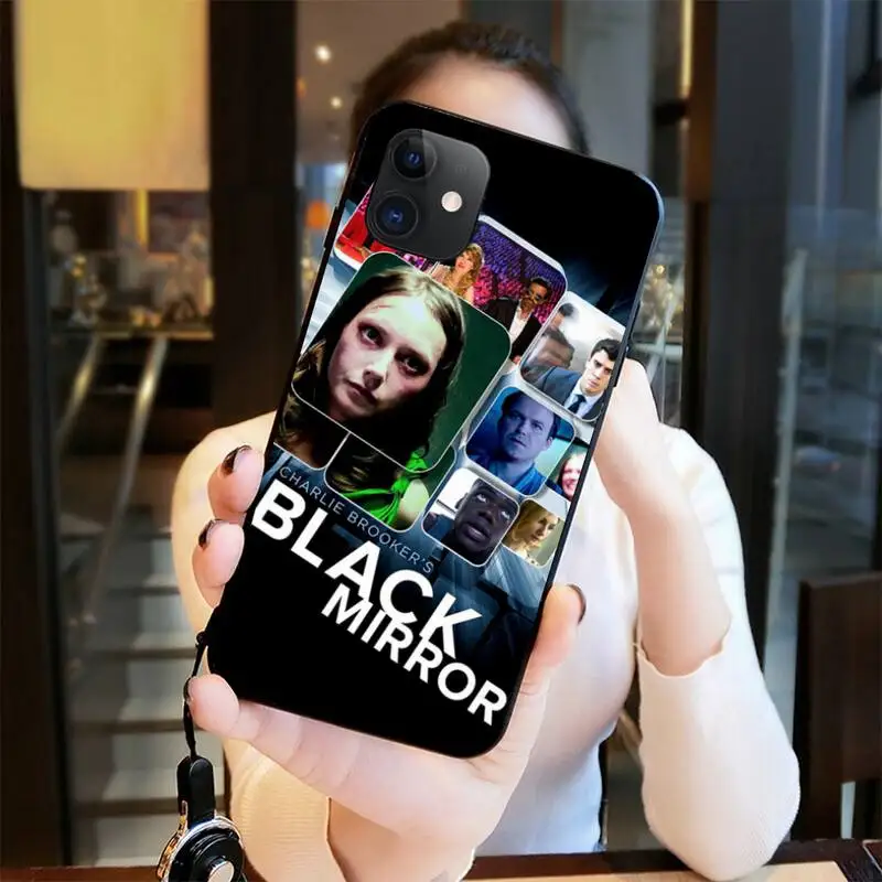 Черный зеркальный мягкий чехол NBDRUICAI для iPhone 11 pro XS MAX 8 7 6 6S Plus X 5S SE XR | Мобильные