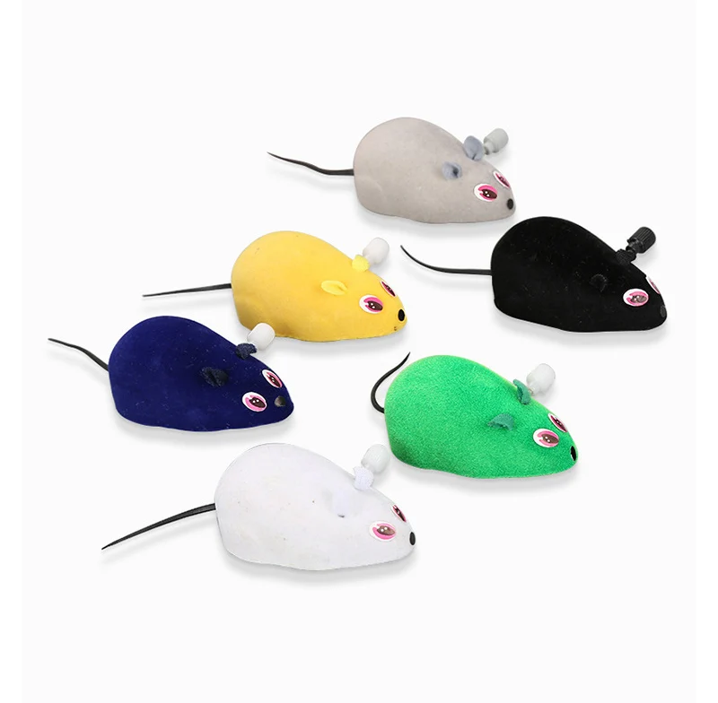 Игрушка для кошек заводная мышь забавная плюшевая игрушка питомцев вокала