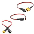 1 шт. разъем Amass XT30XT60T мама к разъему постоянного тока 5,5 2,1, кабель адаптера для зарядки аккумулятора с силиконовым проводом 25 см для FPV дрона