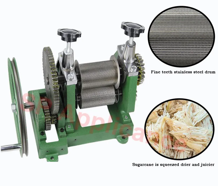 Ручная Соковыжималка для сахарного тростника станок производства соковыжималки