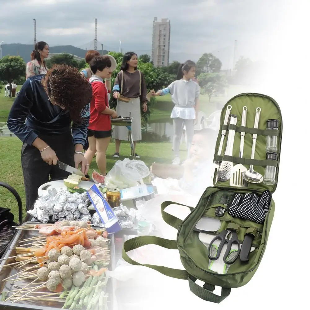 

Сумка для пикника однотонная износостойкая водонепроницаемая сумка на плечо для хранения посуды для пикника для кемпинга