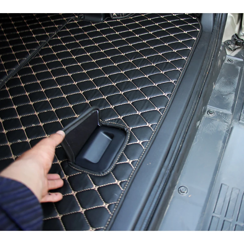 

CAR TRAVEL leather car trunk mats for Mitsubishi Pajero V93 V70 7 seats custom cargo liner