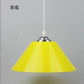 yellow Подвесной светильник из ПВХ, пластиковый абажур, современный светильник, Светильники для кухни, столовой, спальни, подвесной светильник для домашнего декора - Цвет корпуса: yellow