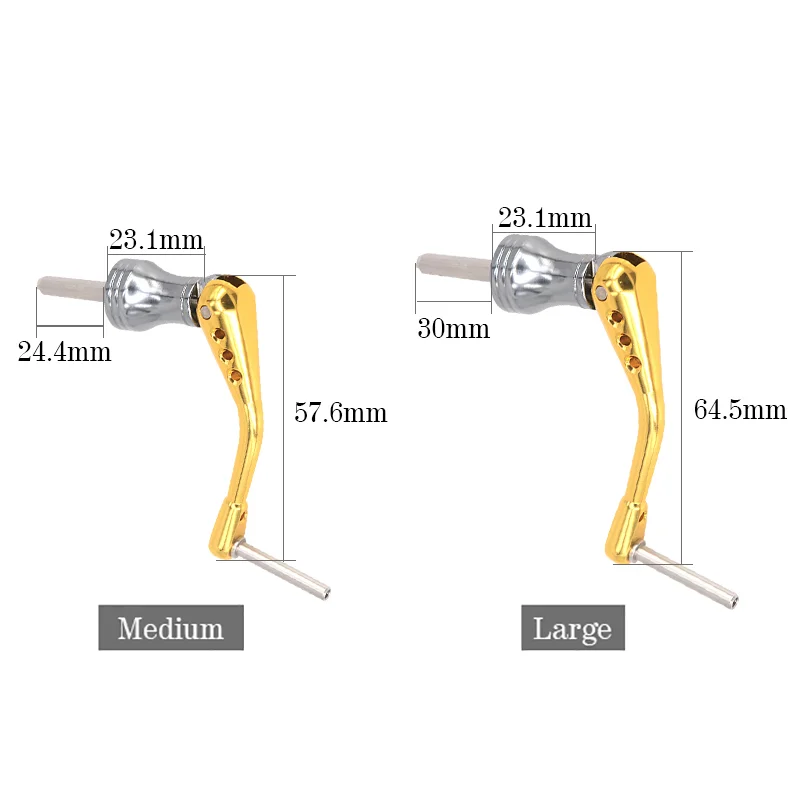 Рыболовная катушка из нержавеющей стали с ЧПУ складная ручка для спиннинга S