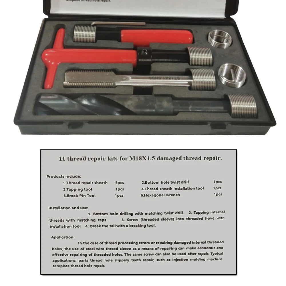 

Handtool Thread repair tools Damaged Equipment With storage box Internal