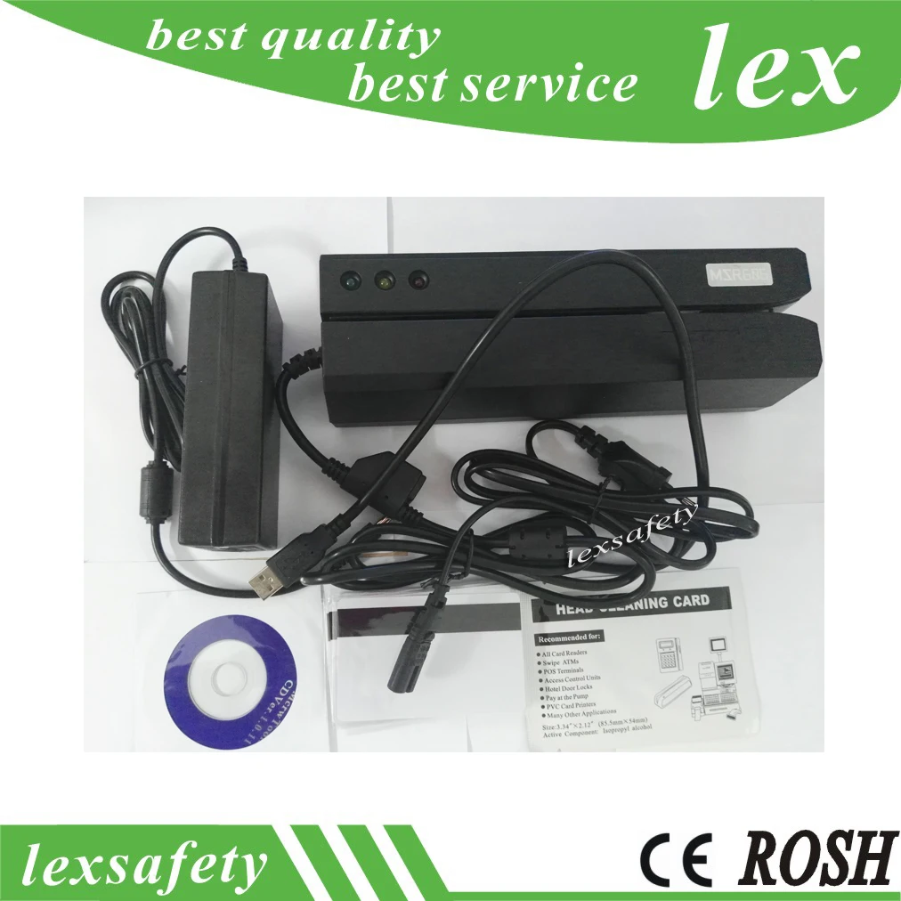 

3 Track Programmable Magnetic Card Reader&Writer,Magnetic Card Reader/Writer For Lo Co, Hi Co Track 1, 2,3