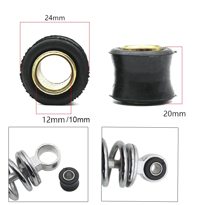 Задний амортизатор для мотоцикла скутера 8 шт./лот резиновое кольцо 10 мм 12 Втулка